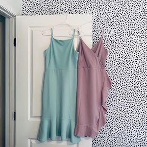 TWO ASOS MIDI DRESSES—NEVER WORN. TAGS ATTACHED